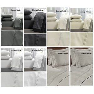King Size Hotel Premier Collection Sheet Set 650 threads. Egyptian Cotton.
